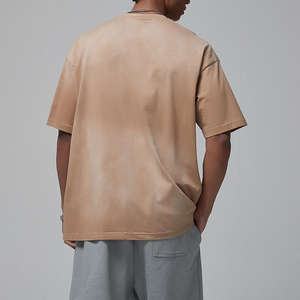 Camiseta Extra Grande para Hombre, Camiseta de Algodón Orgánico para Hombre, Camiseta de Manga Corta, Camiseta Informal de Verano para Hombre, Camiseta de Jersey Lavada al Ácido - Product Image 2