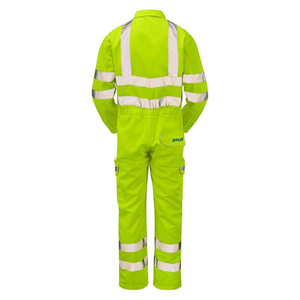 Pulsar Yellow Hi Vis Combat Overall Alta calidad Algodón Seguridad Hi Vis Yellow Overol para hombres - Product Image 4