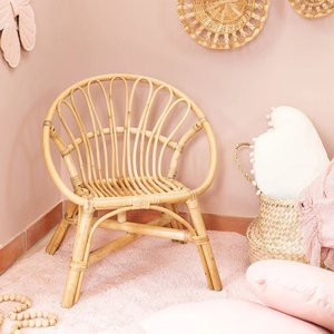 Rattan toddler accent <b>chair</b> for <b>nursery</b> decorations small cane kid seating <b>chairs</b> from top supplier - Product Image 2