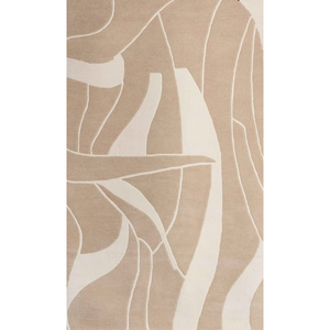 Tapis abstrait moderne et élégant, fait main, en laine de Nouvelle-Zélande, à poils longs, pour salon, chambre à coucher, intérieurs de maison - Product Image 1