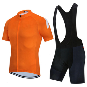 Ensemble de vêtements de cyclisme respirant personnalisé de qualité supérieure, maillot et short, fabrication OEM directe, vêtements de vélo de haute qualité, 100% polyester - Product Image 2