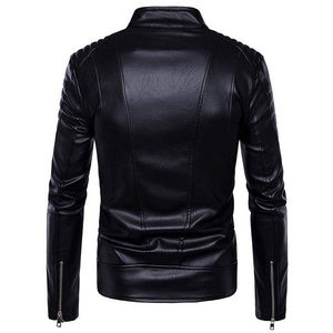 2025 Fashion Men's <b>Genuine</b> <b>Leather</b> <b>Jackets</b> Autumn Solid Color Men's <b>Jacket</b> Popular Simple Casual <b>Leather</b> Men's <b>Jacket</b> - Product Image 6