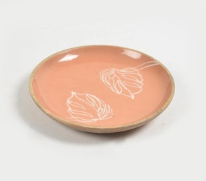 Bol plat en bois de pêche émaillé à la main créatif bas quantité minimale de commande fabricant grossiste vente directe en usine - Product Image 2