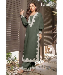 Turkeymoslem robe classique Jibab Dubai Abaya élégant lin modeste robe hiver Abaya 3 pièces ensemble femmes musulmanes - Product Image 2