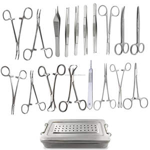 Ensemble d'instruments chirurgicaux de haute qualité A-1 VERITAS pour interventions chirurgicales mineures, 19 pièces, pour hôpitaux et cliniques |   instrument Hemolock Clipmedic - Product Image 5