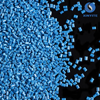 Granulés de PC FR V0 de couleur bleue, ignifuge, PC GF10 V0, matière plastique pour injection