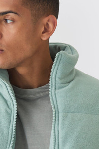 Manteau bouffant à col entonnoir en polaire sauge coupe-vent chaud pour l'hiver en plein air de haute qualité vestes à bulles pour hommes avec poches, nouvel arrivage - Product Image 4