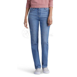 Solid Color Comfortable <b>Women</b> <b>Jeans</b> Pant Custom New Design High Quality Style <b>Women</b> <b>Jeans</b> Pants Made In Pakistan - Product Image 3