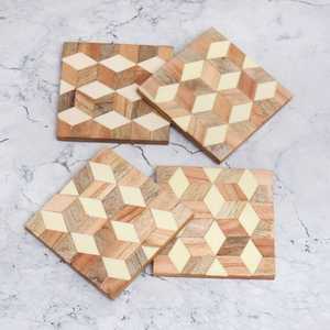Posavasos Clásicos con Incrustaciones de Hueso de Última Generación de Crafts Galore, Hechos a Mano por Habilidosos Artesanos, Ahora Disponibles para la Venta - Product Image 2