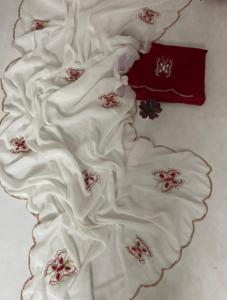 Indian Trendy Classic Star Georgette Silk Fancy Beautiful Butterfly Moti con Katdana trabajo hecho a mano Diseño Party Wear Ropa étnica - Product Image 4