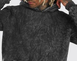 Sudadera con Lavado Ácido Personalizada al por Mayor, Sudadera Holgada de Algodón Suave con Lavado Vintage y Hombros Caídos para Ropa Casual de Calle - Product Image 4