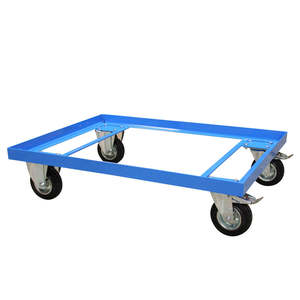 Chariot de transport industriel grand format Euronorm avec frein, quatre roues, support OEM, conteneur à roulettes robuste, chariots à paniers de charge lourde - Product Image 1