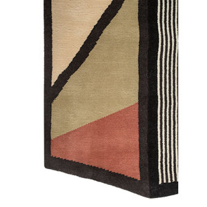 Alfombras de Lana Anudadas a Mano-Aiwl-3070, Rectángulo Grande Geométrico Color Marfil para Uso Doméstico, para Sala de Estar, Dormitorio, Pasillo, Hecho a Mano en Tabriz - Product Image 4