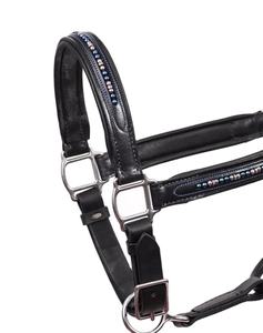 PRIX DE GROS COL DE CHEVAL EN CUIR DOUX RÉGLABLE CHEVAL EN CUIR VÉRITABLE Anglais Selle Halters de l'Inde - Product Image 5