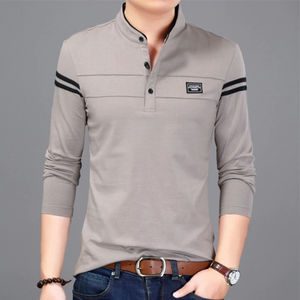 100% Cotton Designer Plain Knitted T-Shirt for <b>Men</b> Custom Logo Plus Size Solid Pattern <b>Clothing</b> - Product Image 4