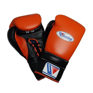 Gants de boxe professionnels personnalisables en cuir véritable de haute qualité, lacés, imperméables, avec protège-tête et protège-glandes MS-SP-281 - Product Image 2