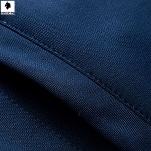 เสื้อกีฬาเอวยางยืดแบบลำลองของผู้ชายเสื้อออกกำลังกายกางเกงสไตล์หน้าแบนสำหรับฟุตบอลคลับชุดวอร์มกลางแจ้ง - Product Image 5