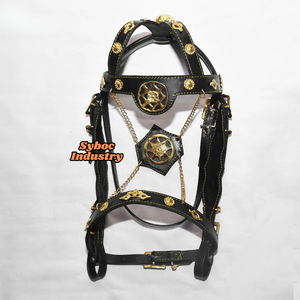 Brida de caballo Cuero Doma Nuevo estilo inglés Doma Brida Piel de vaca genuina Caballo Headstall Productos de cuero Premium para caballos - Product Image 6