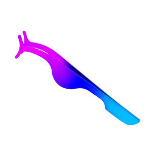 Pinzas de pestañas de acero inoxidable hechas en fábrica para extensiones Pinzas de punta de fibra de pestañas para pestañas clásicas Tipo de Punta puntiaguda - Product Image 3