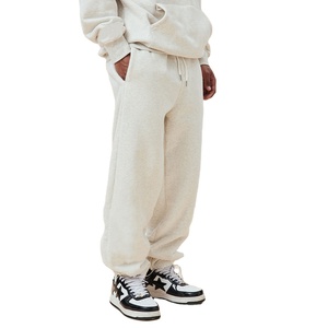 Survêtements 100% coton pour hommes 500gsm survêtements fabricants sweat à capuche et pantalon de survêtement imprimés bouffants personnalisés ensemble survêtements vierges pour hommes - Product Image 3