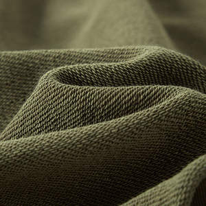 Shorts de bain pour homme de qualité supérieure, taille mi-haute, en molleton français, tendance, motif délavé au soleil, respirant, décontracté, uni, teinture unie - Product Image 2