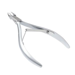 Pince à cuticules professionnelle 2026 en acier inoxydable gris, lame tranchante, pour manucure et soin des ongles, durabilité longue durée, pour doigts de bébé, OEM KKZ - Product Image 1