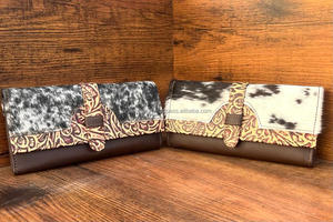 Portefeuilles en cuir de vachette véritable pochette coque de téléphone élégante nouveauté Offre Spéciale portefeuilles en cuir occidental portefeuille au design unique - Product Image 6