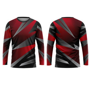 Hot Selling Solid Digital Printing Knitted Fabric Eco-Friendly Sublimation Long Sleeve Shirts for Unisex Wear Customizable - Product Image 1