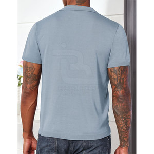 El mejor artículo Camiseta polo con cremallera de cuarto de verano de nuevo diseño de alta calidad hecha en Pakistán con mangas cortas - Product Image 5