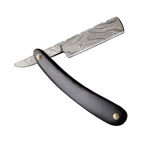Rasoir droit pliant en acier damas de haute qualité avec manche en bois Meilleur cadeau pour barbier pour hommes - Product Image 3