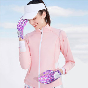 Cabretta ถุงมือกอล์ฟของผู้หญิงหนังแท้ถุงมือป้องกันลื่นออกแบบโลโก้ใหม่ - Product Image 6