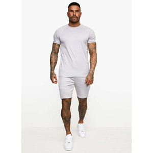 Ensemble de 2 shorts et t-shirt à manches courtes pour homme, vêtements de sport personnalisés, survêtement, ensembles courts d'été, respirant, mode décontractée, 2 pièces - Product Image 1