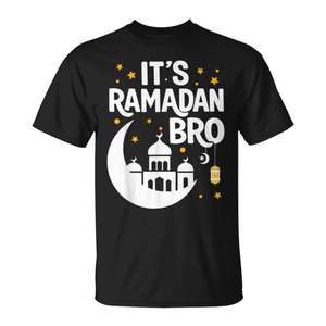 Maglietta Promozionale Islamica con Design Pigiama per Ramadan Mubarak ed Eid Kareem - Product Image 1