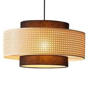 Abat-jour en rotin de bambou présentant un attrait bohème artistique parfait pour les décorations intérieures créatives uniques - Product Image 3