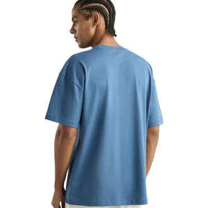 T-shirt surdimensionné de conception 2025 Logo personnalisé Streetwear T-shirt uni vierge de qualité supérieure Fabricant 220 T-shirts en polyester GSM pour hommes - Product Image 6