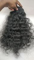 Cheveux naturels indiens Remy à boucles, texture lisse, légers, double trame machine, 100g par paquet, pour exportateurs - Super Vente