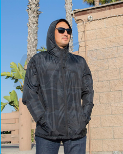 High-Performance Windbreaker <b>Jacket</b> Adjustable Drawstring Waist Hood Versatile Outdoor <b>Running</b> Gear for <b>Winter</b> High Street Style - Product Image 5