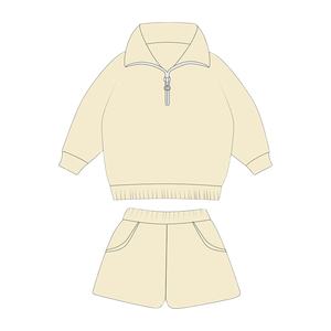 Conjunto Deportivo para Hombre con Capucha, Estampado y Color Sólido, Logotipo Personalizado, 100% Algodón, Sudadera con Cremallera, Mangas Largas, Pantalones Cortos - Product Image 5