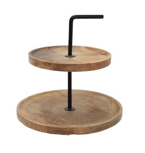 Support à gâteau rond en aluminium doré tendance avec base pour la décoration de mariage, fête d'anniversaire, support à gâteau à un étage - Product Image 5