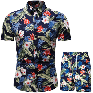 Offres Spéciales haute qualité hommes été décontracté ensemble séchage rapide thermique respirant 3D imprimé t-shirt et short pas cher - Product Image 1