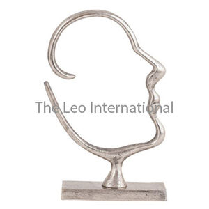 Aluminium Métal Base Marbre Forme Unique Sculpture Plaqué Or Style Fantaisie Luxe Accent Maison Sculpture Décorative - Product Image 6