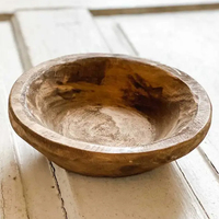 Bougie artisanale originale en bois en forme de bol pour Pâques, Noël, mariages - Décoration d'intérieur personnalisable de luxe pour l'aromathérapie