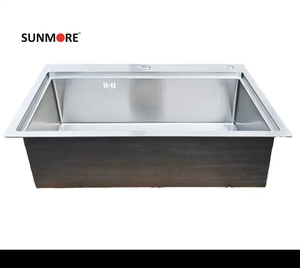 Évier de cuisine fait main de luxe 7848G élégant à bol unique directement de l'usine du Vietnam avec de très bons prix - Product Image 2