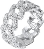 Bague Moissanite Moissanite de haute qualité pour femme en argent sterling 925 plaqué or blanc 18 carats