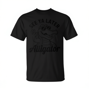 T-Shirt per Bambini con Coccodrillo 'See Ya Later Alligator' - Maglietta Promozionale Divertente per Ragazzi - Product Image 2