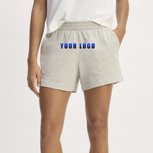 Pantalones cortos de chándal de lana francesa de algodón 100% hechos a medida al por mayor, pantalones cortos de longitud corta con logotipo bordado personalizado para gimnasio - Product Image 1