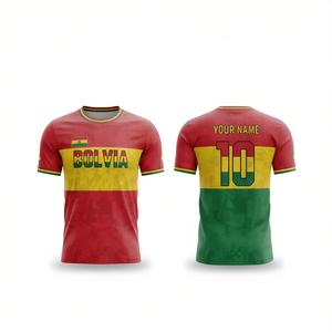 Set Personalizzato Maglia da Calcio Bolivia 2026 per Coppa del Mondo, Abbigliamento per Tifosi con Nome e Numero Personalizzati - Product Image 2