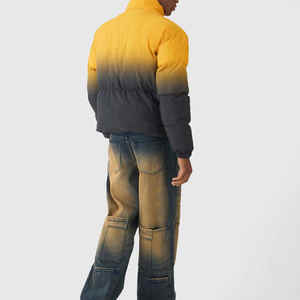 Chaqueta bomber de talla grande impermeable reflectante de alta calidad Unisex para hombre, ropa gruesa hinchada de invierno con relleno de algodón - Product Image 6