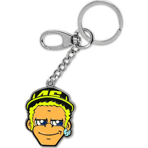 Llavero Metálico VR46 the DOCTOR 46, Estilo Caricatura, Aleación de Zinc, Mosquetón, Llavero de Regalo con Impresión UV en Serigrafía - Product Image 1