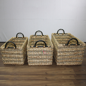 Artex Dong Thap Handmade <b>Seagrass</b> <b>Storage</b> <b>Baskets</b> and Wicker Gift Boxes for Home Organization - Product Image 6
